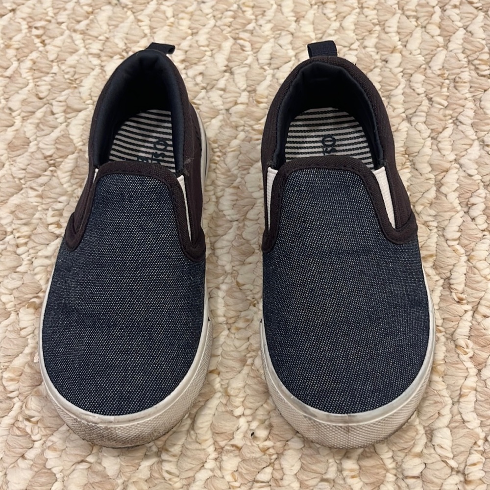 OshKosh B'gosh Denim and Navy Kids Slip On Sneakers